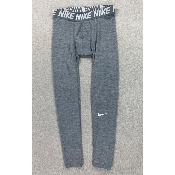 Nike Dri Fit Compression Running‎ Training Leggings (Women's Medium) Silver - Picture 1 of 11